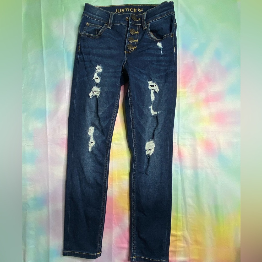 Justice girl’s distressed jeans